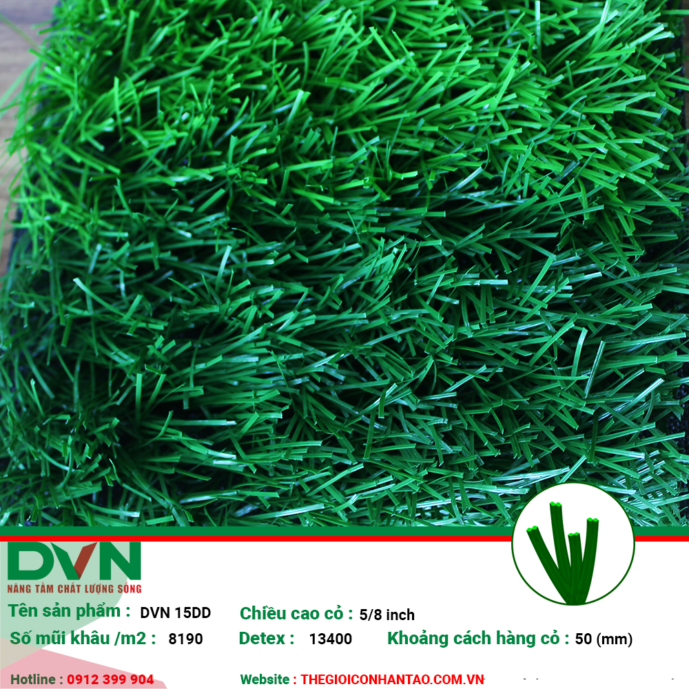 Sản phẩm cỏ nhân tạo sân bóng DVN 15DD 1