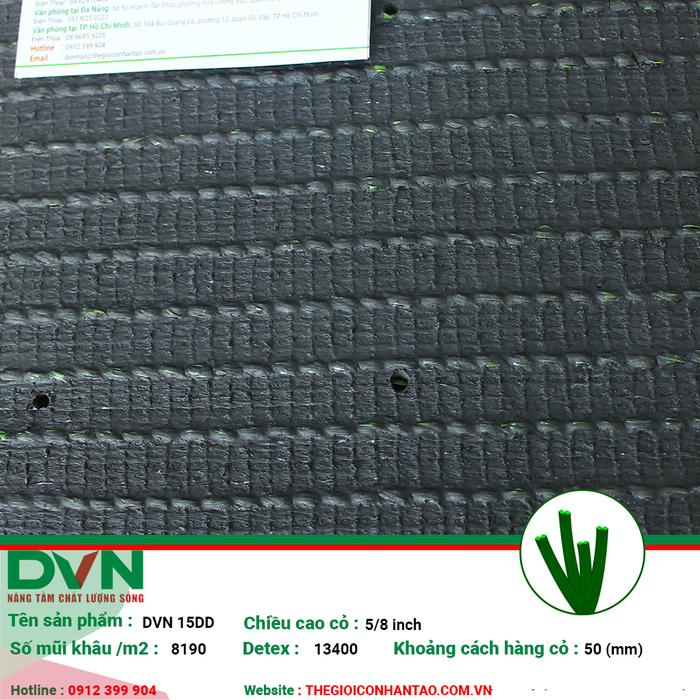 Sản phẩm cỏ nhân tạo sân bóng DVN 15DD 3