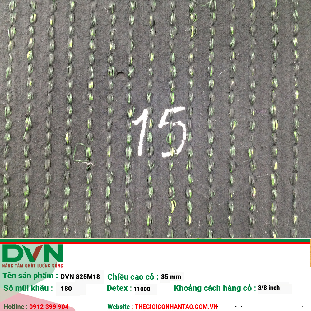 Đặc điểm cỏ nhân tạo sân vườn DVN S25M18 3