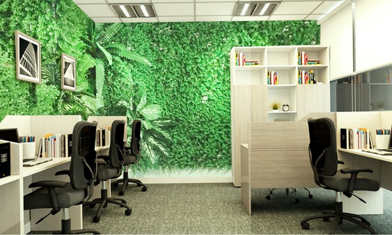 6 ý tưởng trang trí cỏ nhân tạo trong văn phòng 3