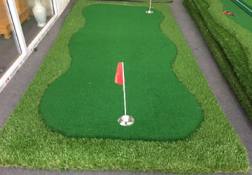 Thảm tập golf putting 2 lỗ 1.25×2.5m dành cho người mới chơi