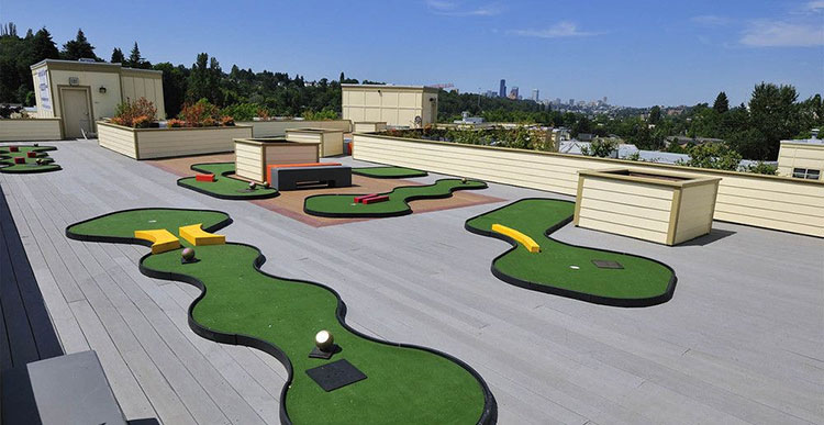  thiết kế sân golf trên sân thượng nhà ở 