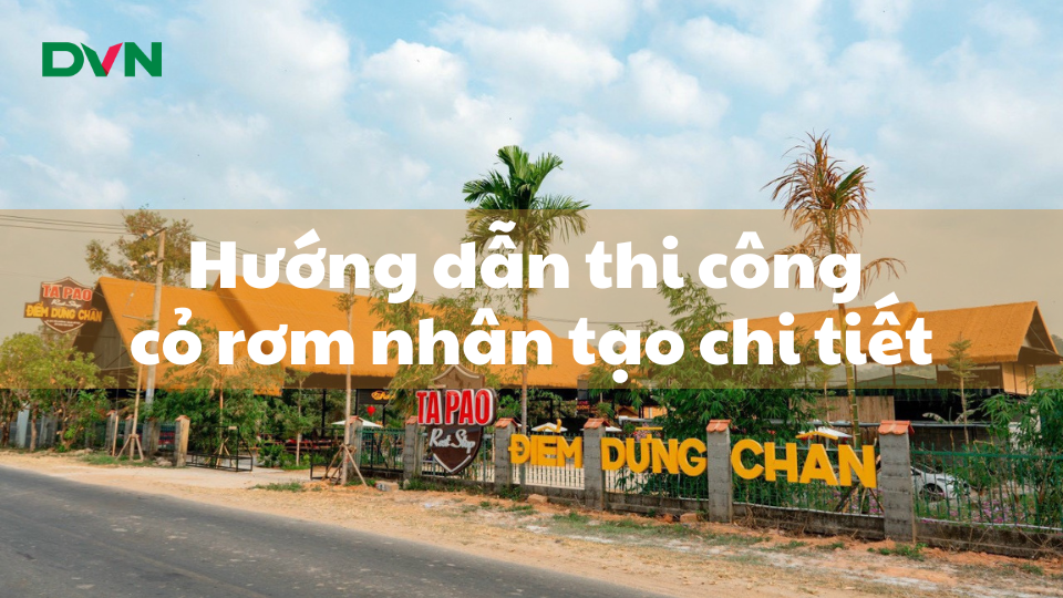 Hướng dẫn thi công cỏ rơm nhân tạo